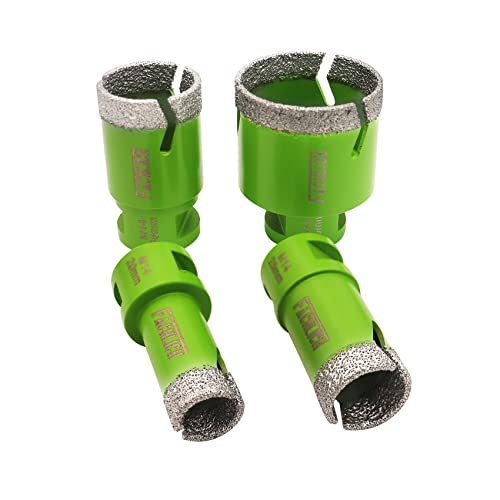 FACHLICH Diamant Fliesenbohrer Set 20/25/35/50mm M14 Diamantbohrer Lochsäge für Porzellan Fliese Granit Marmor Trockenbohre von FACHLICH