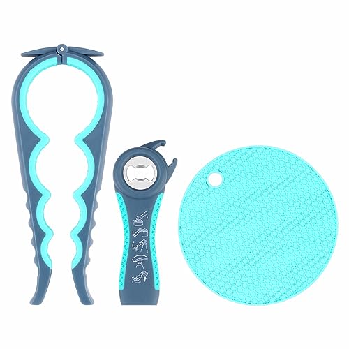 FACIACC 3 Stück Flaschenöffner Glasöffner 5-in-1 Dosenöffner Set für Senioren Multifunktion Schraubdeckelöffner für schraubgläser Arthritis, schwache Hände, ältere Menschen, Kinder FACIACC 3 Stück Flaschenöffner Glasöffner 5-in-1 Dosenöffner Set für Senioren Multifunktion Schraubdeckelöffner für schraubgläser Arthritis, schwache Hände, ältere Menschen, Kinder von FACIACC