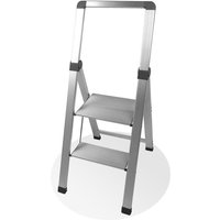 Facilitys - Extraschlanker 2-stufiger Tritthocker aus Aluminium von FACILITYS