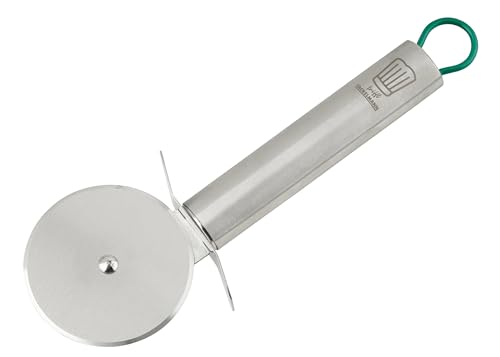 Chefkoch trifft Fackelmann – Hochwertiger Pizzaschneider aus Edelstahl, Extra Scharfe Klinge, Ergonomischer Griff, Spülmaschinenfest von FACKELMANN