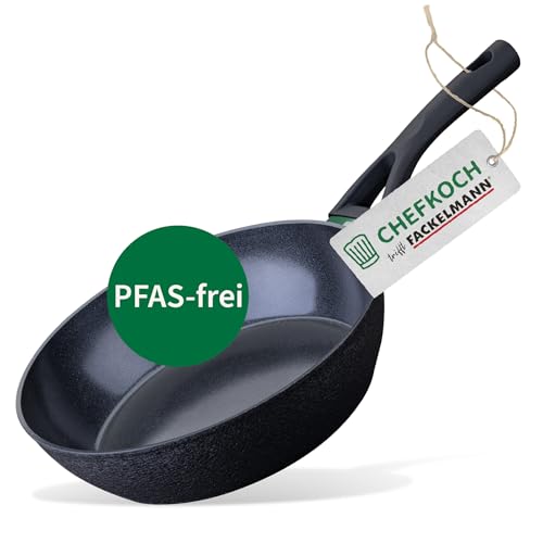 Chefkoch trifft Fackelmann - Keramik-Pfanne Hamburg Ø 28 cm, Antihaftbeschichtung, für alle Herdarten geeignet, Schwarz Chefkoch trifft Fackelmann - Keramik-Pfanne Hamburg Ø 28 cm, Antihaftbeschichtung, für alle Herdarten geeignet, Schwarz von FACKELMANN