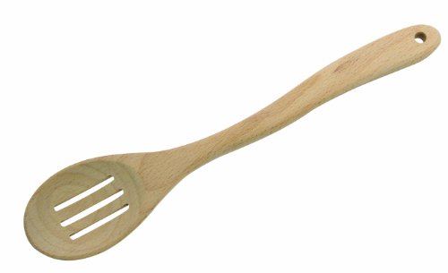 FACKELMANN 30910 Schlitzlöffel Buche, Holz, braun von FACKELMANN