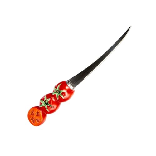 FACKELMANN 43231 Tomatenmesser Funny Kitchen, 20 cm ,Rot von FACKELMANN