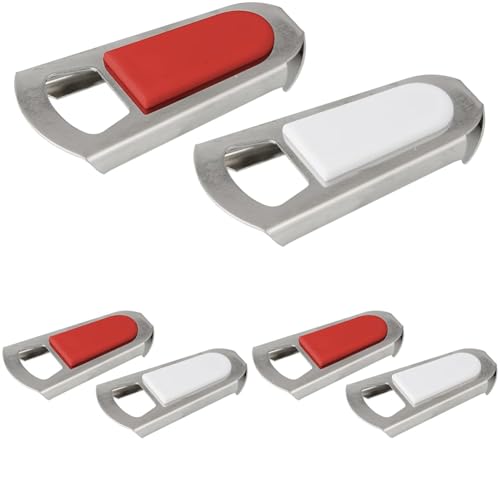 FACKELMANN 49975 Flaschenöffner und Verschluss, vernickelt, farblich sortiert, 1 Stück, Style-10 (Packung mit 3) von FACKELMANN