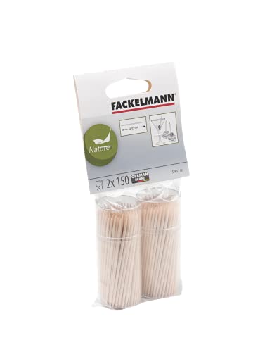 FACKELMANN 57657 Zahnstocher-Set, Holz, Braun, 6,5 cm, 2 Stück von FACKELMANN