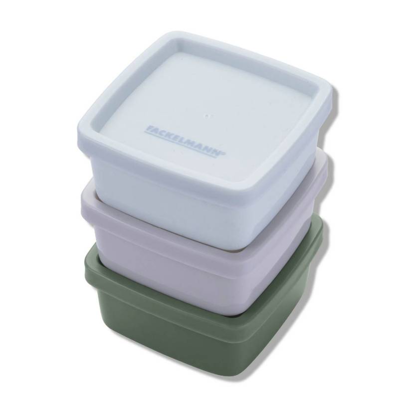 FACKELMANN Aufbewahrungsdose Snacking-Boxen 3er-Set, Frischhalteboxen, Vorratsdosen von FACKELMANN