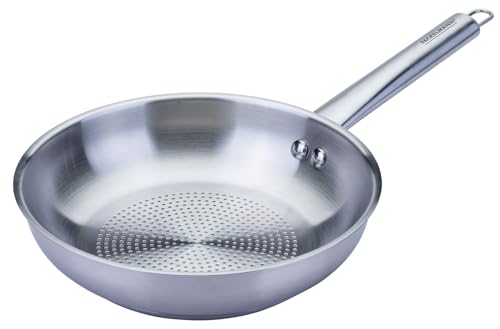 FACKELMANN Bratpfanne Ovalgriff Ø 20 cm aus hochwertigem Edelstahl – Perfekt für scharfes Anbraten auf allen Herdarten auch Induktion, hitzebeständig bis +230 °C, spülmaschinengeeignet FACKELMANN Bratpfanne Ovalgriff Ø 20 cm aus hochwertigem Edelstahl – Perfekt für scharfes Anbraten auf allen Herdarten auch Induktion, hitzebeständig bis +230 °C, spülmaschinengeeignet von FACKELMANN