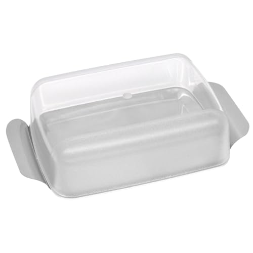 FACKELMANN 47355 Butterdose, Edelstahl, Silber von FACKELMANN