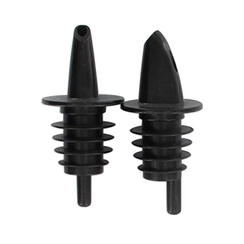 FACKELMANN Flaschenausgießer 7cm 2 Stück aus LDPE, schwarz, 7 x 5 x 3.2 cm, 2-Einheiten von FACKELMANN