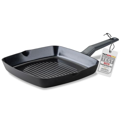 Fackelmann Grillpfanne 28cm Statement – Keramik beschichtete Pfanne - Recyceltes Aluminium mit Antihaft-Beschichtung – Für alle Herdarten inklusive Induktion, PFAS-frei von FACKELMANN