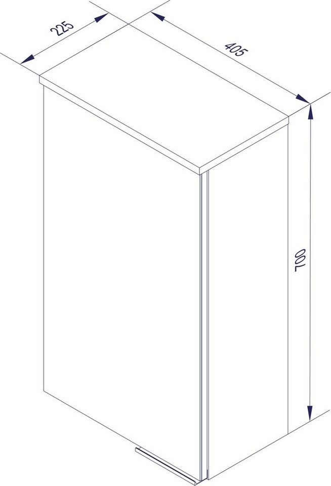 FACKELMANN Hängeschrank Fackelmann KARA Hängeschrank 41 cm, links von FACKELMANN