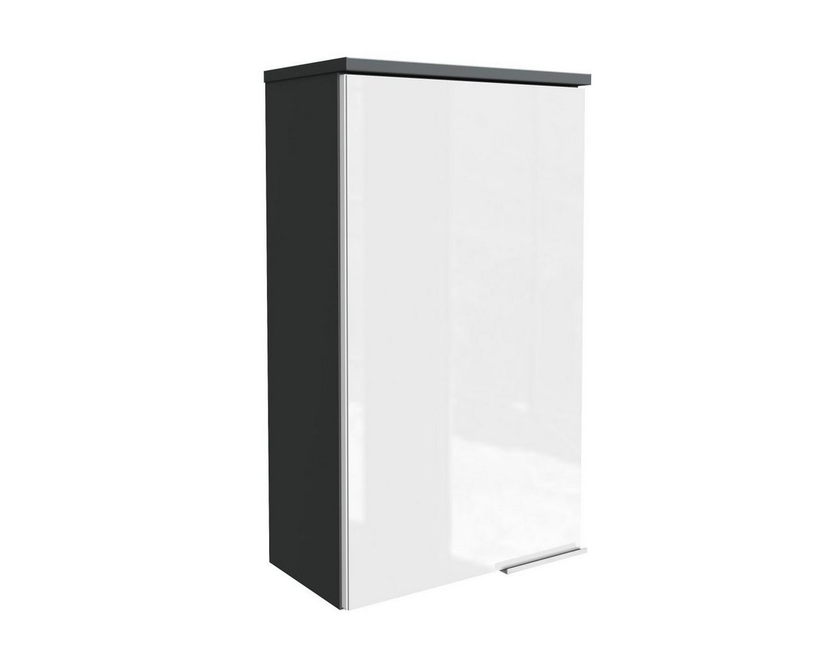 FACKELMANN Hängeschrank Kara Hängeschrank links Korpusfarbe: Anthrazit Frontfarbe: Weiß - Glas FACKELMANN Hängeschrank Kara Hängeschrank links Korpusfarbe: Anthrazit Frontfarbe: Weiß - Glas von FACKELMANN
