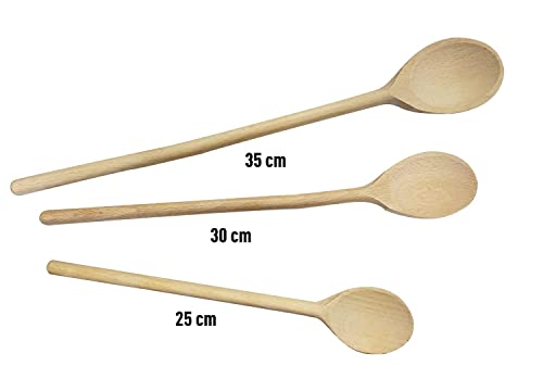 FACKELMANN Holzlöffel-Set, 3-teilig, Braun von FACKELMANN