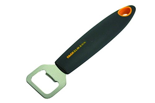 FACKELMANN Kapselheber Soft 16cm in grau/orange/Silber, Edelstahl, 16 x 7.9 x 2.3 cm von FACKELMANN