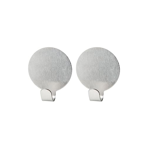 FACKELMANN 61341 Klebehaken aus Edelstahl, Rund, 2 Stück, Silber, 4,7 x 4 x 4 cm FACKELMANN 61341 Klebehaken aus Edelstahl, Rund, 2 Stück, Silber, 4,7 x 4 x 4 cm von FACKELMANN