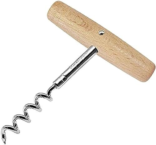 FACKELMANN Korkenzieher Fair 11cm aus Buche/Metall, Holz, beige/Silber, 11 x 7.9 x 2 cm von FACKELMANN