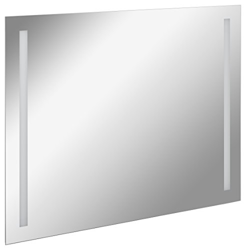 FACKELMANN LED Spiegel linear Mirrors/Wandspiegel mit LED-Beleuchtung/Maße (B x H x T): ca. 100 x 75 x 2 cm/hochwertiger Badspiegel/moderner Badezimmerspiegel/Breite 100 cm von FACKELMANN