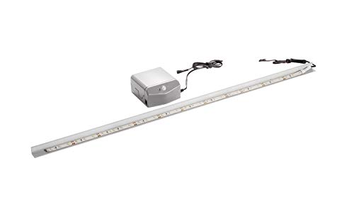 FACKELMANN LED-Waschbeckenbeleuchtung Einbau-Set / Maße: ca. 80 cm breit / batteriebetriebenes BackLight für Glasbecken / hochwertiges LED-Band für Waschtisch aus Glas / inklusive Batterien von FACKELMANN
