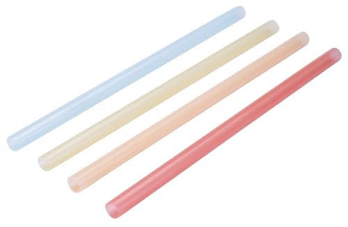FACKELMANN Mehrweg Trinkhalme – Wiederverwendbare Trinkhalme für Smoothies, Milchshakes und Bubble Tea, 30-tlg Set - Spülmaschinengeeignet, Blau,apricot,rosa,gelb von FACKELMANN