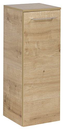 FACKELMANN Midischrank B.PERFEKT/Badschrank mit Soft-Close-System/Maße (B x H x T): ca. 30 x 81 x 32 cm/hochwertiger Midischrank für das Bad/Korpus: Braun/Front: Braun/Breite: 30 cm von FACKELMANN