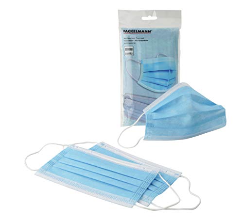 FACKELMANN Mund-/Nasenmasken, blau/weiß, 170 x 90 mm, 60343 FACKELMANN Mund-/Nasenmasken, blau/weiß, 170 x 90 mm, 60343 von FACKELMANN