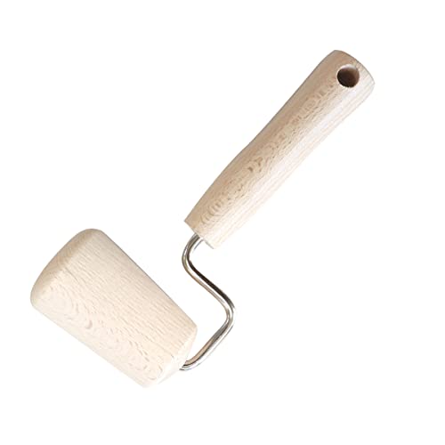 Fackelmann Nudelholz/Teigroller, Holz, 17 x 6,5 x 4 cm, Braun von FACKELMANN