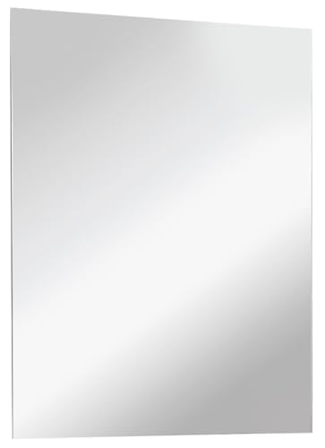 FACKELMANN Spiegel/Wandspiegel mit Befestigung/Maße (B x H x T): ca. 70 x 60 x 2 cm/hochwertiger Badspiegel/hoch und quer verwendbarer Badezimmerspiegel/Breite 70 cm von FACKELMANN