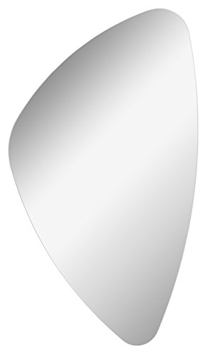 FACKELMANN Spiegel Organic Mirrors/Wandspiegel mit Befestigung/Maße (B x H x T): ca. 56 x 89 x 2 cm/hochwertiger Badspiegel/moderner Badezimmerspiegel/Breite 55 cm von FACKELMANN