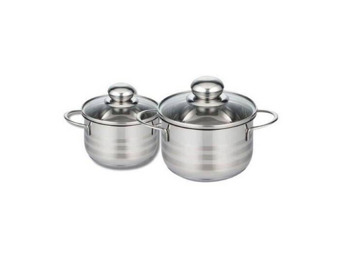 FACKELMANN Topf-Set Töpfe und Pfannen Fackelmann Elo Brillant Stahl 1,75 L 1,25 L 2 Stücke FACKELMANN Topf-Set Töpfe und Pfannen Fackelmann Elo Brillant Stahl 1,75 L 1,25 L 2 Stücke von FACKELMANN