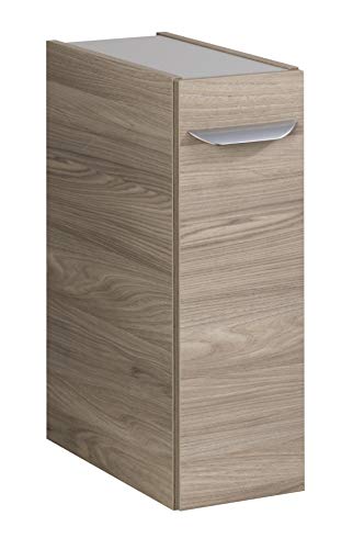 FACKELMANN Unterschrank Luxor mit Apothekerauszug/Badschrank mit Soft-Close/Maße (B x H x T): ca. 20 x 60,5 x 45 cm/Schrank fürs Bad mit 1 Auszug/Korpus: Braun hell/Front: Braun hell von FACKELMANN