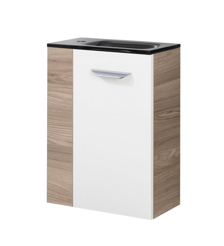 FACKELMANN Waschbecken SBC LUXOR Gäste WC Set 2-teilig 45 cm, Braun hell FACKELMANN Waschbecken SBC LUXOR Gäste WC Set 2-teilig 45 cm, Braun hell von FACKELMANN