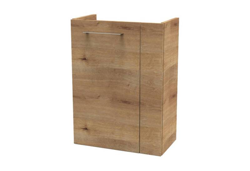 FACKELMANN Waschbeckenunterschrank MILANO Waschbeckenunterschrank schmal – Türanschlag links – hellbraun von FACKELMANN