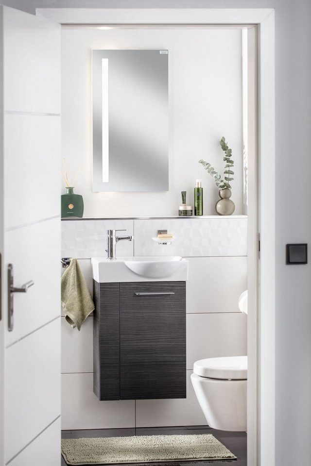 FACKELMANN Waschbeckenunterschrank SBC Badmöbel für Gäste-WC, Breite ca. 45 cm von FACKELMANN