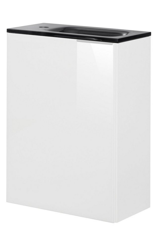 FACKELMANN Waschbeckenunterschrank Set SBC - Front lackiertes Glas Weiß - Korpus Weiß links - 45 x 62 x FACKELMANN Waschbeckenunterschrank Set SBC - Front lackiertes Glas Weiß - Korpus Weiß links - 45 x 62 x von FACKELMANN