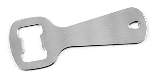 Fackelmann 00100 Flasche, flacher Öffner mit einfachem und glattem Design, Abflusslöser, verchromt, 11 x 4,2 cm, 1 Stück von FACKELMANN