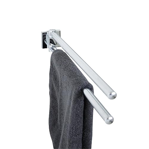 Fackelmann 2er Handtuchstange MARE, zweiarmiger Handtuchhalter, Handtuchreling (Farbe: Silber), Menge: 1 Stück, Sonstige von FACKELMANN