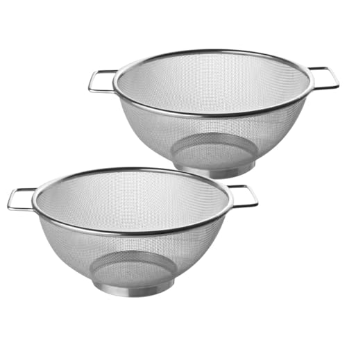 Fackelmann 9312050 Sieb aus Edelstahl, Sieb, Sieb, chinesisches Sieb, Edelstahl, Silber, 26 x 11,5 cm von FACKELMANN