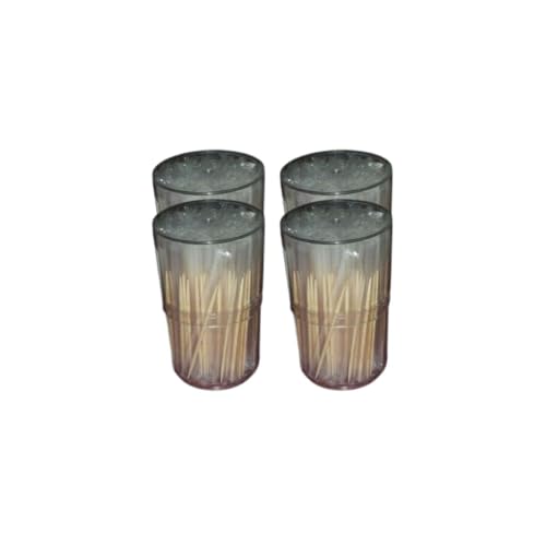Fackelmann 9934250 Zahnstocher, einzeln verpackt, 4er Pack (4 x 200 Stück) Zahnstocher, Aperio, Holz, 6,5 cm von FACKELMANN