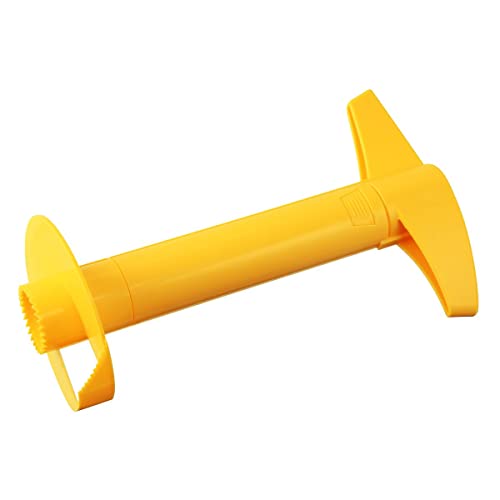Fackelmann Ananasschneider, Schäler und Entkerner für Ananas, Fruchtentkerner mit scharfer Klinge (Farbe: Gelb), Menge: 1 Stück von FACKELMANN