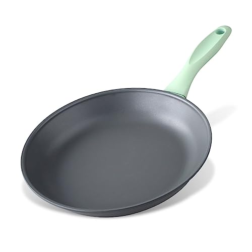 FACKELMANN Bratpfanne mit 20 cm und Antihaft-Beschichtung – Nachhaltige Pfanne aus 100% recyceltem Aluminium mit ergonomischem Soft-Touch-Griff – Kleine Induktionspfanne zum Kochen & Anbraten von FACKELMANN