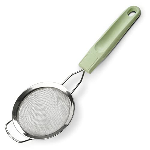 Fackelmann Ecolution Sieb – kleines Küchensieb aus Holzfasern, Bio-Kunststoff und Edelstahl – Ø 9 x 27 cm großes Metallsieb in Mintgrün Fackelmann Ecolution Sieb – kleines Küchensieb aus Holzfasern, Bio-Kunststoff und Edelstahl – Ø 9 x 27 cm großes Metallsieb in Mintgrün von FACKELMANN
