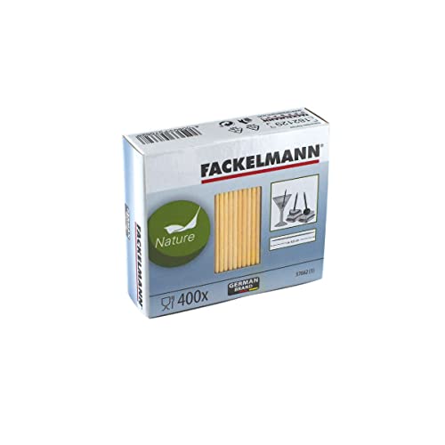 Fackelmann FCK5766250 5766250, Holzspieß, Zahnstocher, Spieß, Holz, Pappe, 6,5 cm (400 Stück) von FACKELMANN