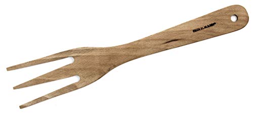 Fackelmann Gabel mit drei Zinken, Holz, Naturholz, zum Tranchieren von Fleisch, Braten, Kochen, 25 x 4,5 cm, 1 Stück von FACKELMANN