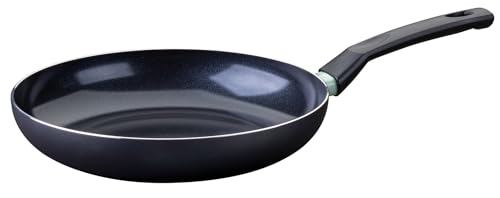 Fackelmann Bratpfanne Brandao - Ø 28 cm aus recyceltem Aluminium, PFAS-freie Keramikbeschichtung, ergonomischer Griff, Reinigung per Hand, Schwarz von FACKELMANN