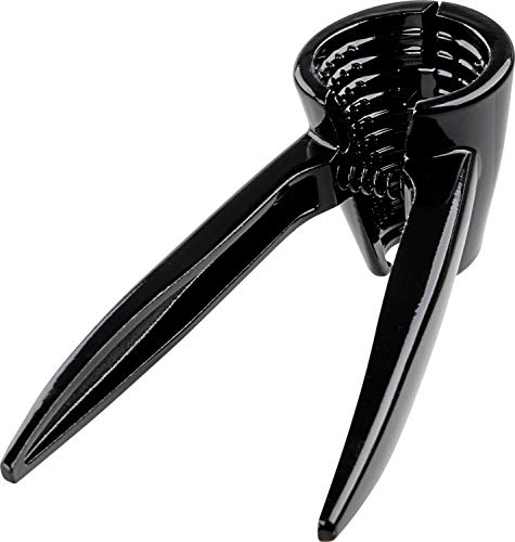 Fackelmann Nussknacker & Schraubverschlussöffner KNAX, Nuss-Knacker und Sektzange, robuster Deckelöffner mit 2in1 Funktion (Farbe: Schwarz), Menge: 1 Stück von FACKELMANN