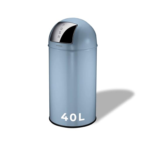 Fackelmann PARIS Pedal-Abfallsammler 3L Steel Blue – Eleganter Abfalleimer in Stahlblau, Integrierte Beutelhalterung, 2 Tragegriffe, Geeignet für Bad und Gäste-WC Fackelmann PARIS Pedal-Abfallsammler 3L Steel Blue – Eleganter Abfalleimer in Stahlblau, Integrierte Beutelhalterung, 2 Tragegriffe, Geeignet für Bad und Gäste-WC von FACKELMANN
