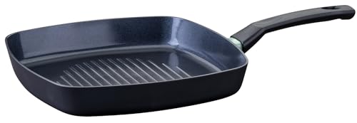 Fackelmann Grillpfanne Brandao - Ø 26 cm aus recyceltem Aluminium, PFAS-freie Keramikbeschichtung, ergonomischer Griff, Reinigung per Hand von FACKELMANN