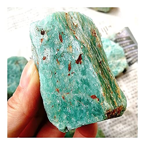 FACSER Natürlicher Kristall rau 1 Stück große natürliche natürliche Edelsteine ​​roher Amazonit-Rohstein natürlicher Quarz for das Kunsthandwerk (Größe: 300 g) (Size : 500g) von FACSER
