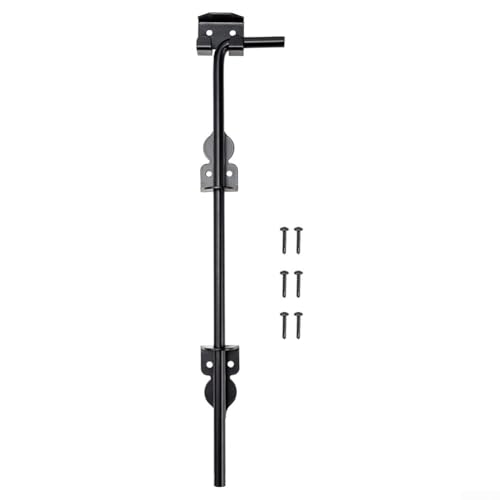 30,5 cm robuste schwarze Rohrschrauben Tor Drop Rod Holzzaun Stahl Drop Hardware Stahl Drop Rod für Holztore schwarze Torbeschläge von FACULX