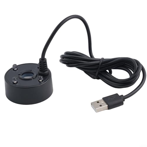 5 V USB-Nebelhersteller mit LED-Nebelmacher, bunte LED-Lichter, Mehrzweck-USB-Nebelmacher, ideal für einzigartige visuelle Effekte (schwarz) von FACULX